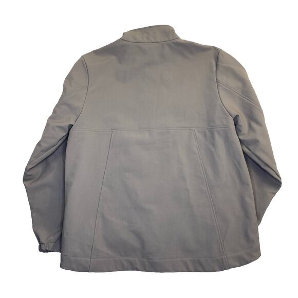 Dickies Jacket Men Large Light Gray Soft Shell Fleece Lined Full Zip Workwear - Picture 2 of 5